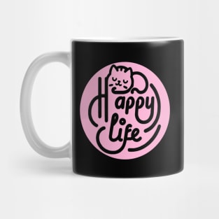 Happy Life Kitty Mug